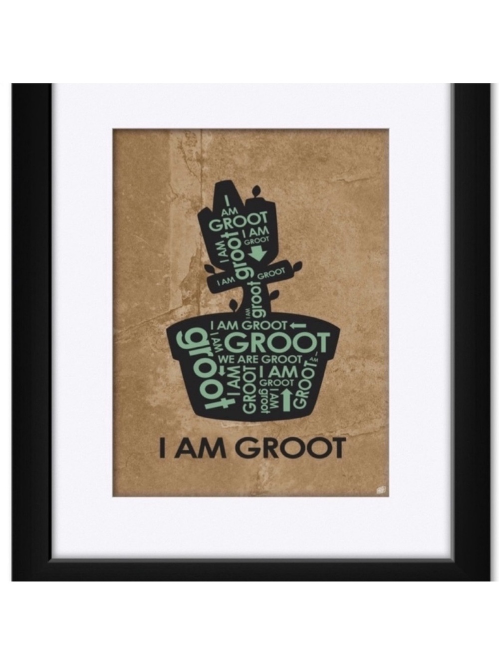 Art Paper Poster "I AM GROOT" by Stephen Poon